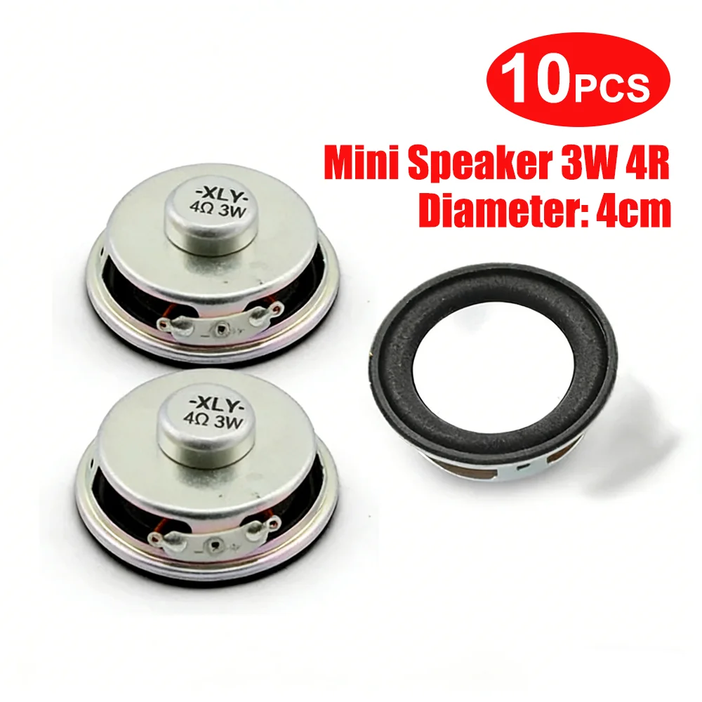 2-10pcs Mini Speaker 3W 4Ω 5CM Mini Amplifier Loudspeaker Trumpet 3 Watt 4 Ohm 40mm Speakers for Arduino Kit