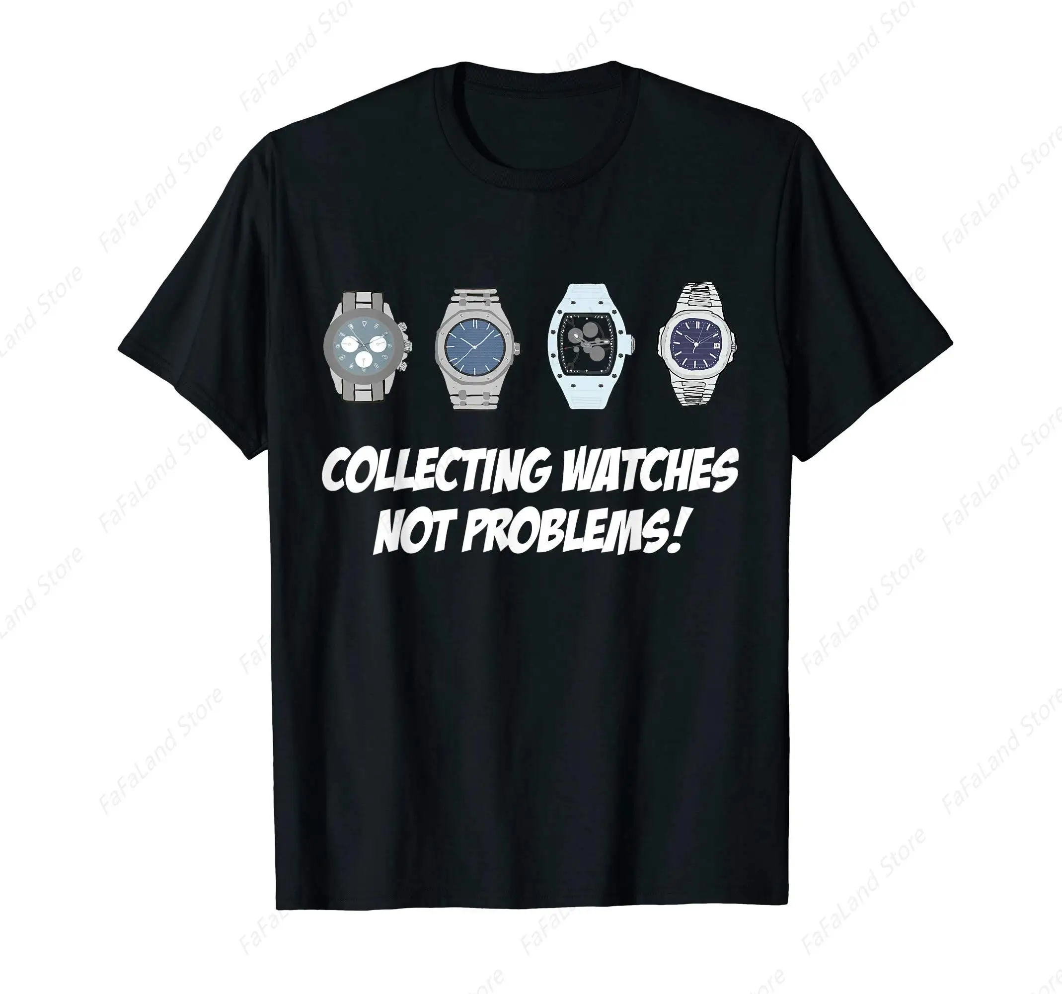 Collecting Watches Automatic Luxury Watch T-Shirt for Men Women Cotton Top Tee