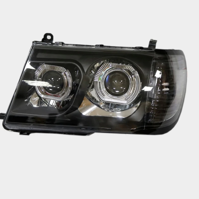 For Toyota LC100 Land Cruiser 4500 Full LED Headlamp Assembly 4700 Bi-xenon Projector Lens U-type Daytime Running Light