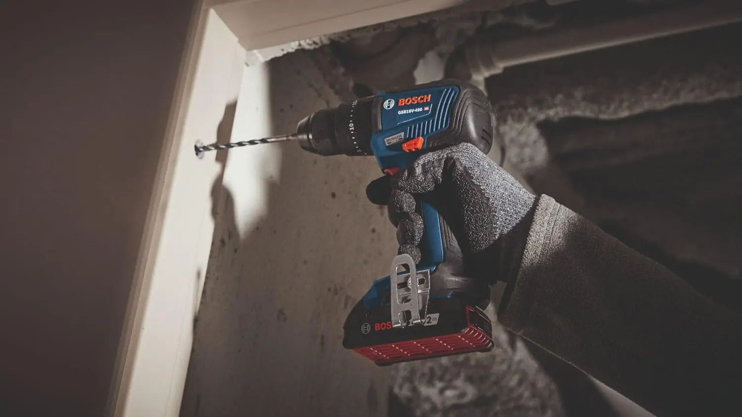 BOSCH GSB18V-490N 18V EC Brushless 1/2 In. Hammer Drill/Driver (Bare Tool)