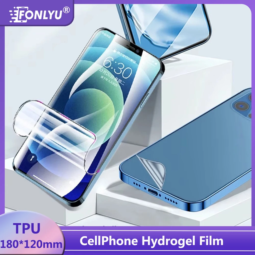 

FONLYU 50Pcs TPU Soft Flexible Hydrogel Film HD Matte Privacy for Cellphone Screen Protector Back Skin Cutting Machine Plottter