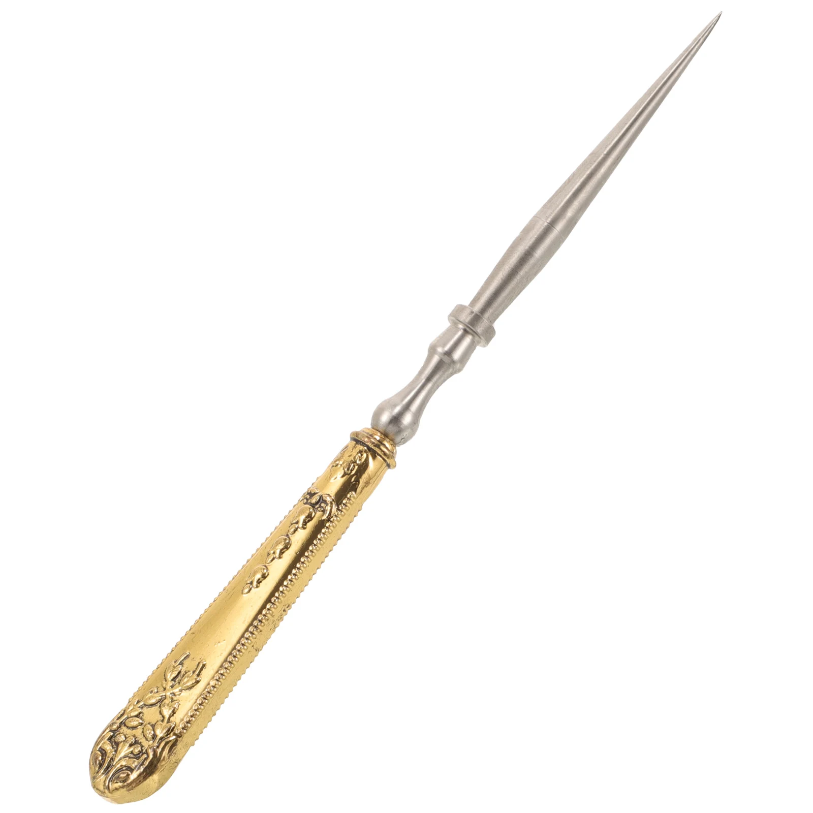 

Retro Sewing Awl Shoe Repair Tool Crafting Hand Stitcher Vintage Style Metal Handheld Awl For Diy Repair Home