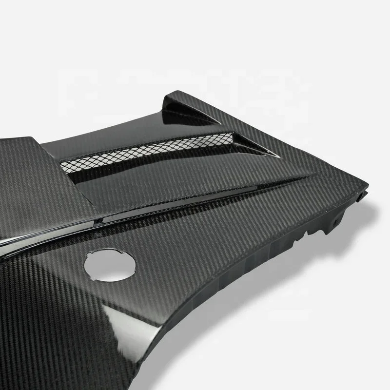 يناسب نيسان 09 فصاعدا Z34 370Z DLF نمط ألياف الكربون الجبهة الحاجز (لا توجد فتحة تهوية علوية)