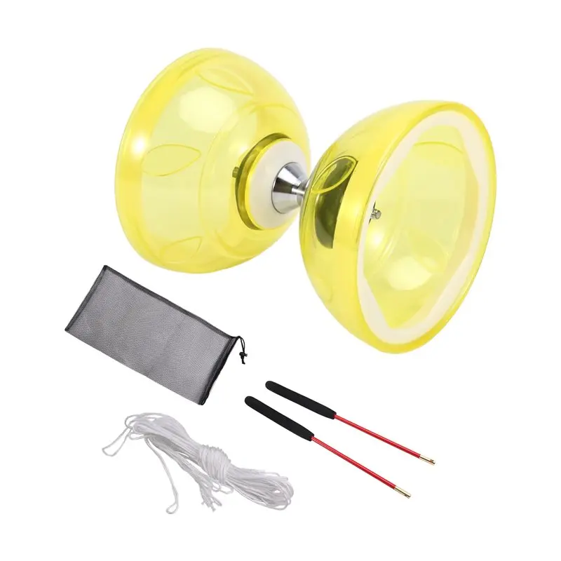 

A63T-Three-Bearing Double-Head Diabolo Fitness Outdoor Play Diabolo Yo-Yo Play For Diabolo Elderly Children's B