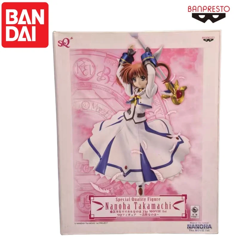 Bandai Dostępne Od Ręki Oryginalna Figurka Banpresto Nanoha Takamachi Nowa w Pudełku Figurka Akcji Gadżety Animacyjne Postacie Garage