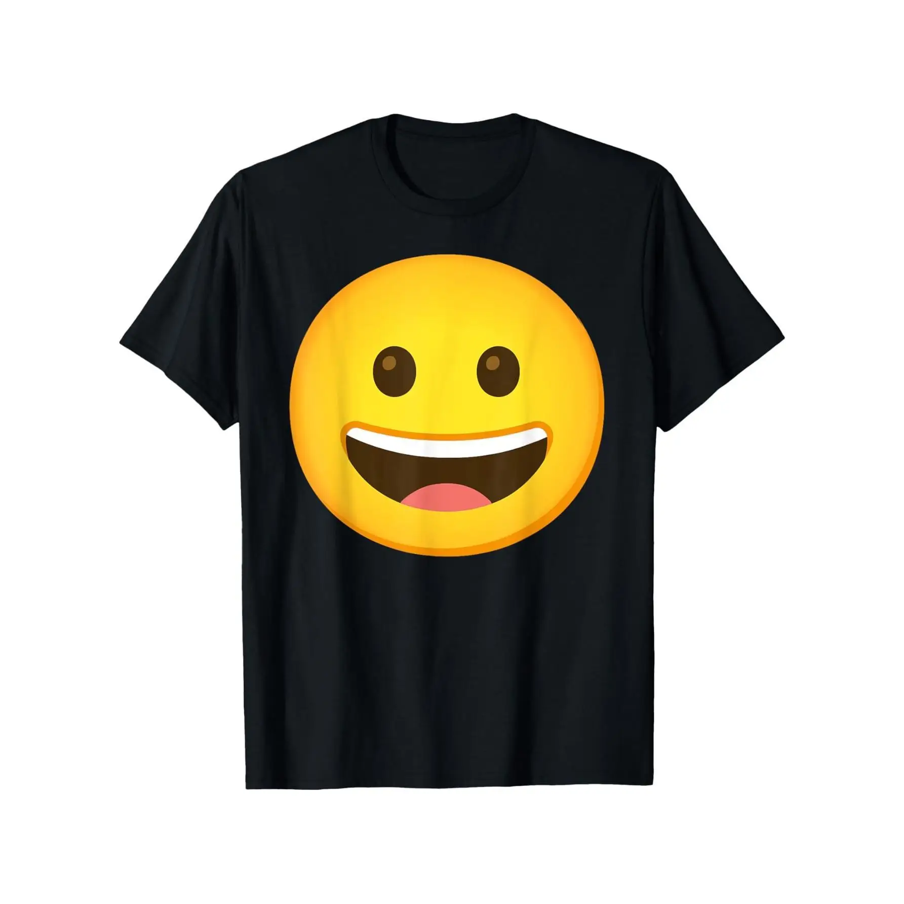 

Funny T-shirt Men Women Unisex Smiley Face Emoji Graphic Tee Casual Short Sleeve Cute Face Print Top