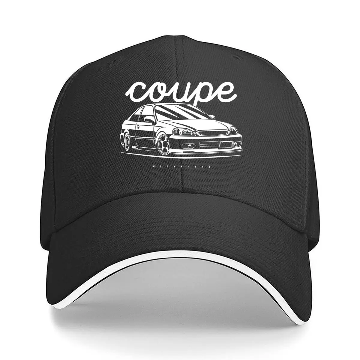 

Coupe - Automotive, Retro - Themed Design Sandwich Baseball Cap