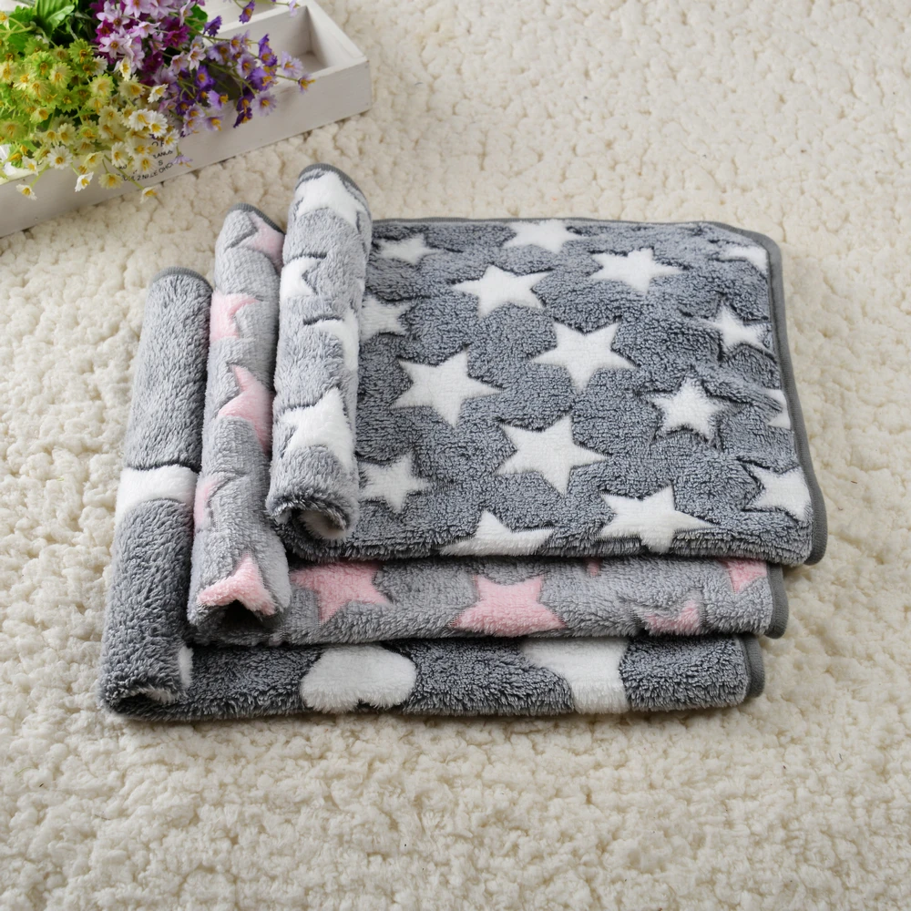 Haustier-Hundebettmatte für kleine, mittelgroße und große Hunde und Katzen, Winter, warme Fleece-Welpendecke, gemütliche Katze, warme Schlafmatratze, Chihuahua-Zubehör