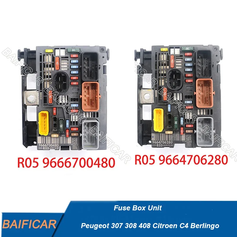 Оригинальный блок предохранителей капота в сборе, контроллер BSM R05 9666700480 9664706280 для Peugeot 307 308 408 Citroen C4 Berlingo