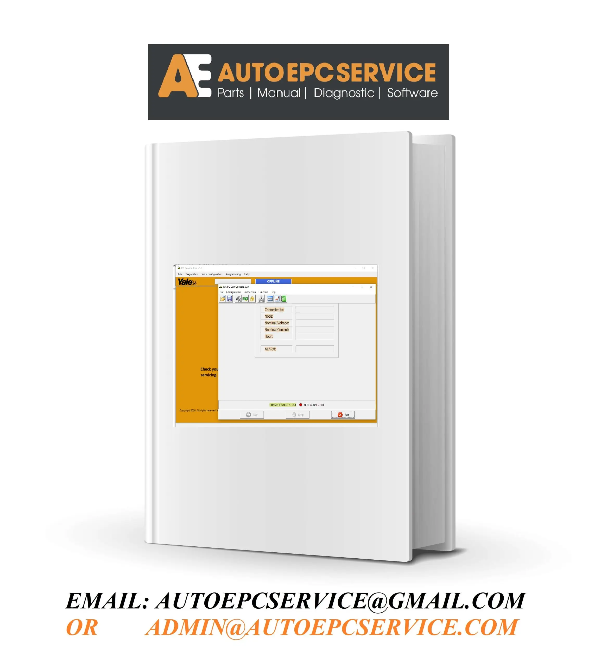 AutoDVD2 Zapi PC Can Console 2.20 Programming for Hyster and 111