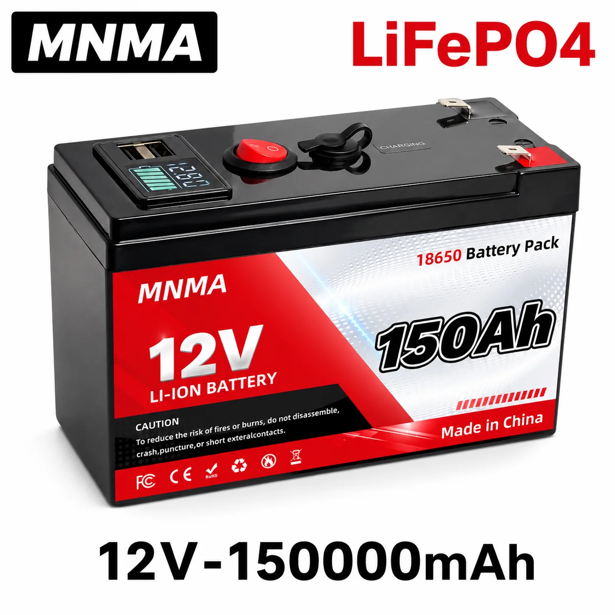 12V 150Ah Newly Upgraded, With Built-in BMS, Specifications of 3S7P High-Capacity and High Endurance, Suitable for Electric Toys