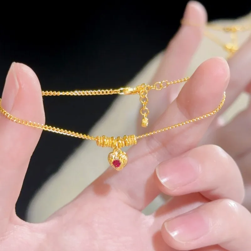 

Love Bracelet Women's Fashion New Chain Gold-plated Double-layer Simple Mori Small Fresh Women's Personality Ins Extended Bracel