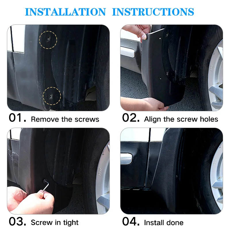 Mud Flaps For Trumpchi GAC GS8 2022 Splash Guards MudFlaps Front Rear Mudguards Fender Car Exterior Accessories