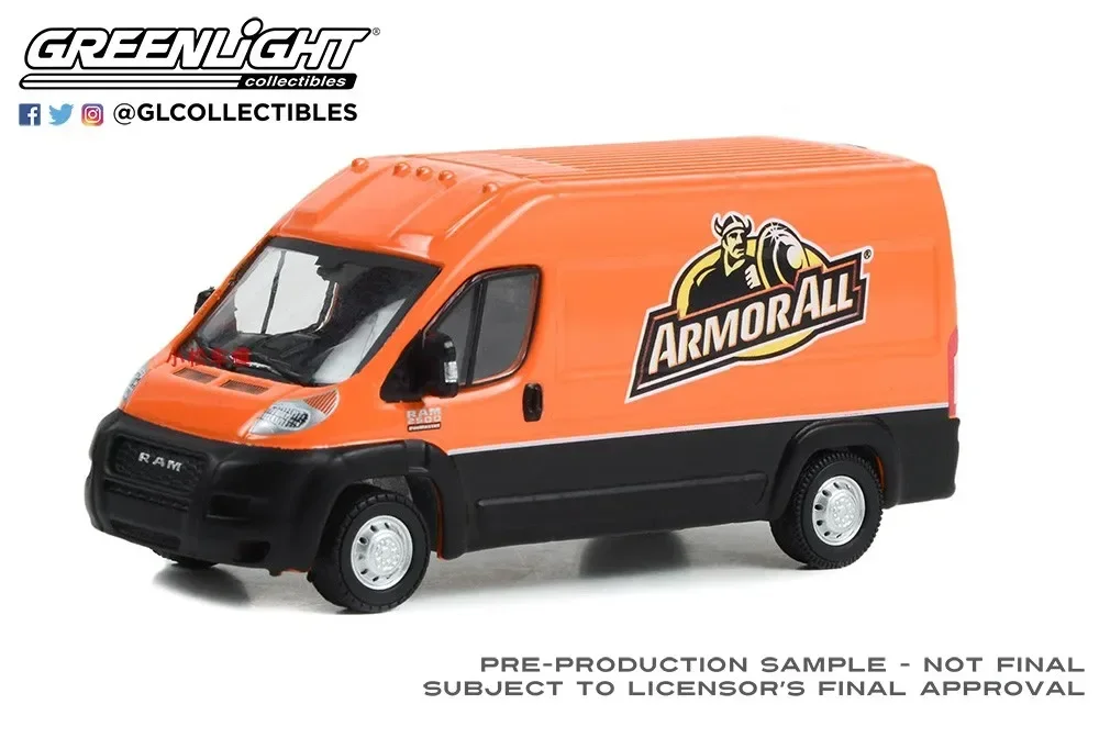 

GreenLight 1:64 2020 Ram ProMaster 2500 грузовой высокий дах-броня, имитация сплава, модель автомобиля, Коллекционная игрушка, подарок, украшение для дисплея