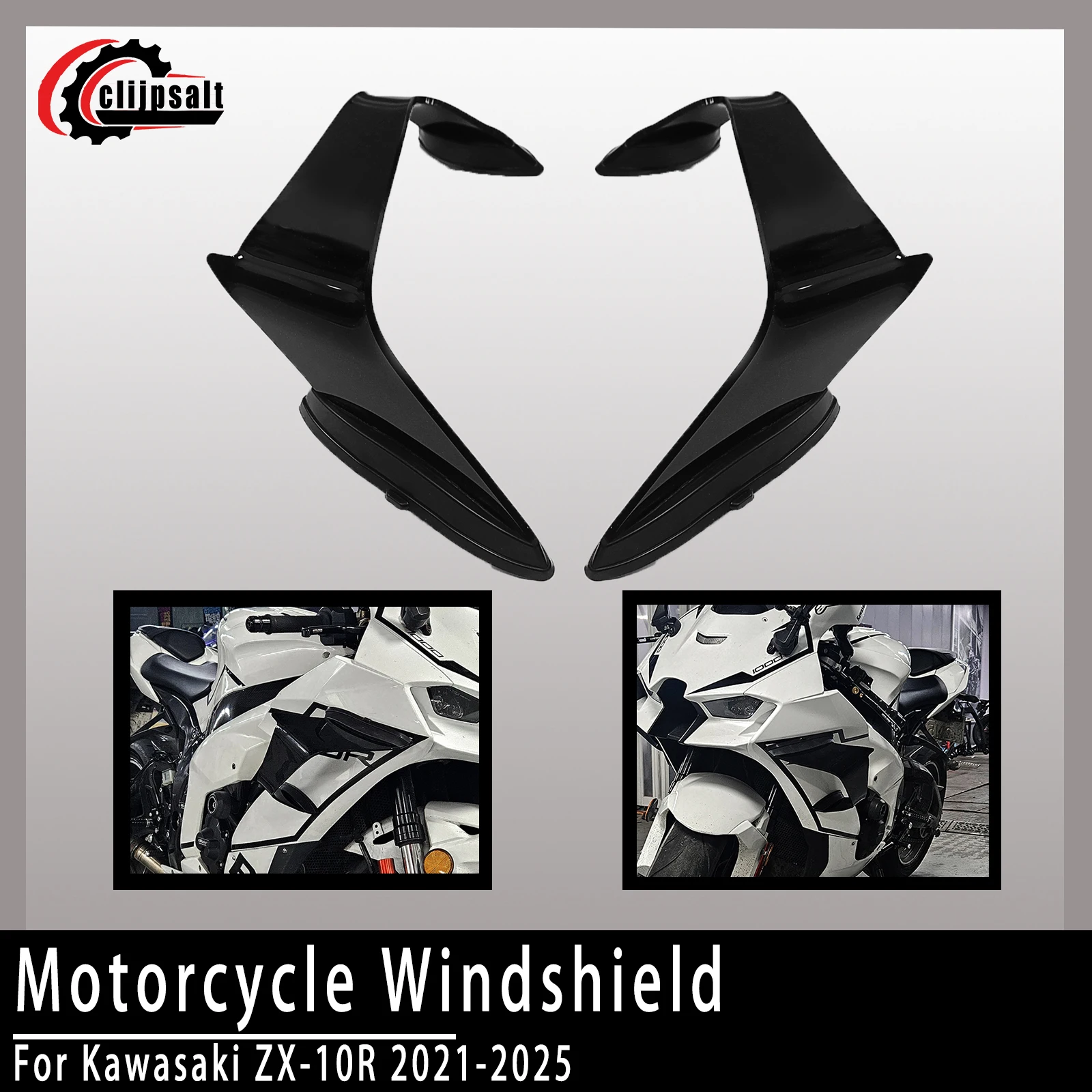 

Motorcycle Side Fairing Fixed Wing For Kawasaki ZX-10R 2021-2025 Retrofit Aerodynamic Cowling Winglet Spoiler