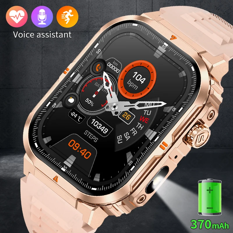 

2025 New Smart Watch Women 2.01'' Large Screen Bluetooth Call Watches LED Flashlight Waterproof Sport Smartwatch For Android IOS