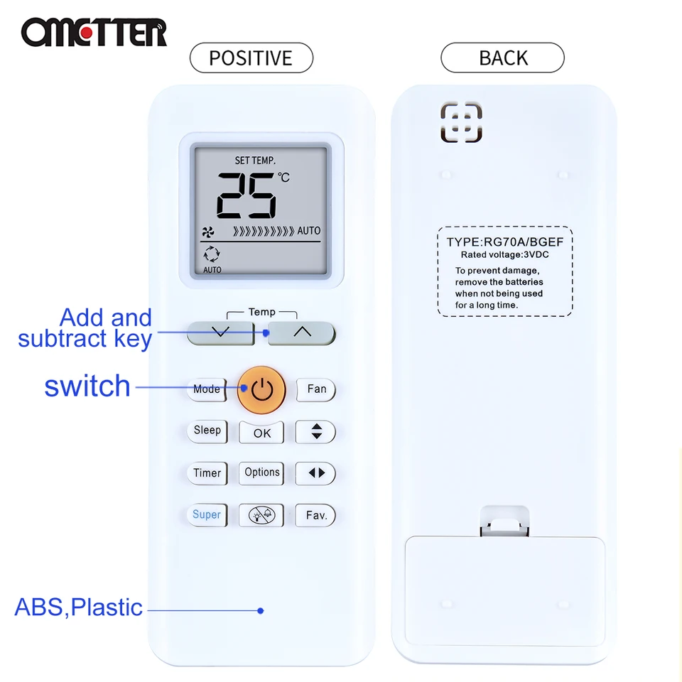 Replacement RG70A/BGEF Replace Remote Control Fit for MIDEA Air Conditioner  RG70C RG70E/BGEF RG70C1/BGEF For Midea Air Conditioner Remote control  Fernbedienung | Shopee Philippines New Air Conditioner Remote Control For RG70C/BGEF G70A/BGEF RG70E/