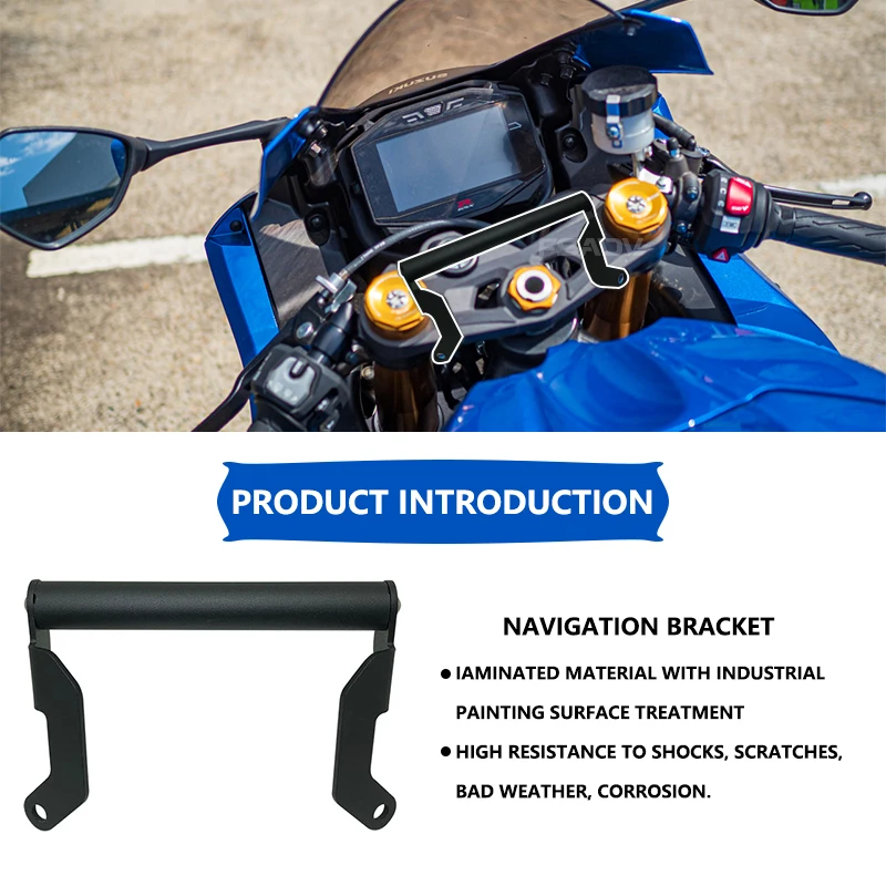 Navigation Bracket GPS Plate Bracket Adapt Holder For SUZUKI GSX-R1000 GSX-R1000R GSXR1000 GSXR1000R 2018-2021 2020 Motorcycle