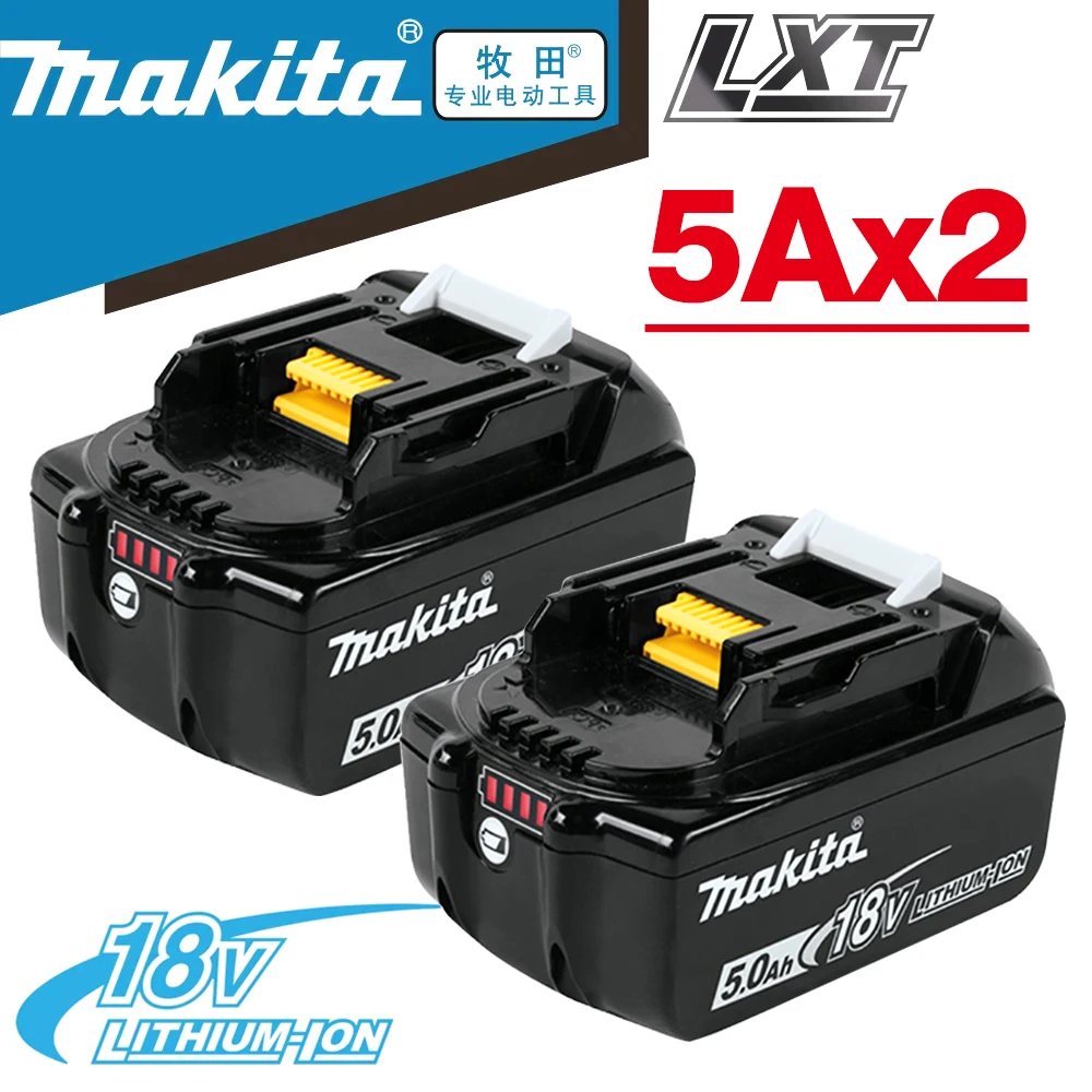 

Original 5.0Ah Battery Replacement Makita 18V Battery Compatible with 18 Volt BL1860B BL1850B BL1840B BL1830B BL1815B Batteries