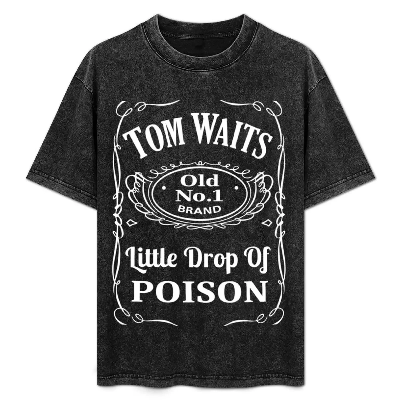 

Tom-Waits T-Shirt gifts for boyfriend shirts graphic hippie clothes designer shirts Men's t-shirt