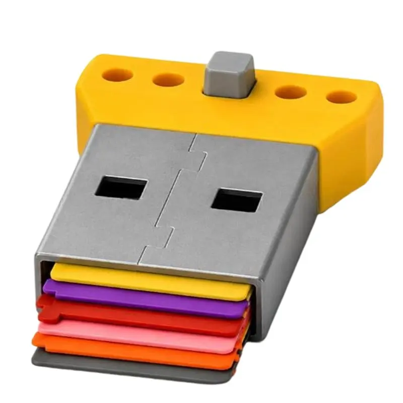 A13E-USB Powered Sticky Note Holder With Stencils, Drawing Template Practical Desk Organizer Stationery Storage Rack
