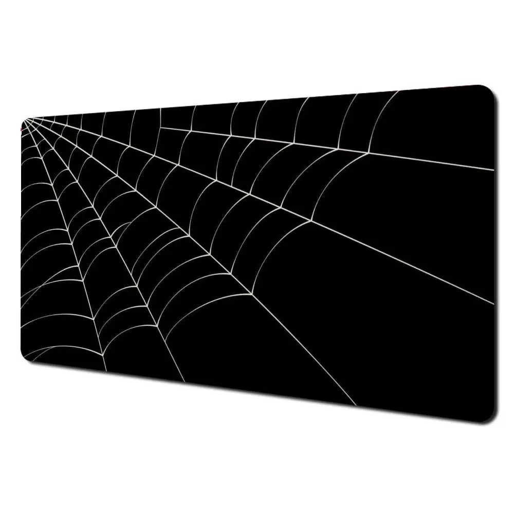 

Simple spider web Mouse Gamer Keyboard Pad Large Gaming Non-slip Computer Laptop Desk Accessory Aesthetic Tablet Mat PC Playmat
