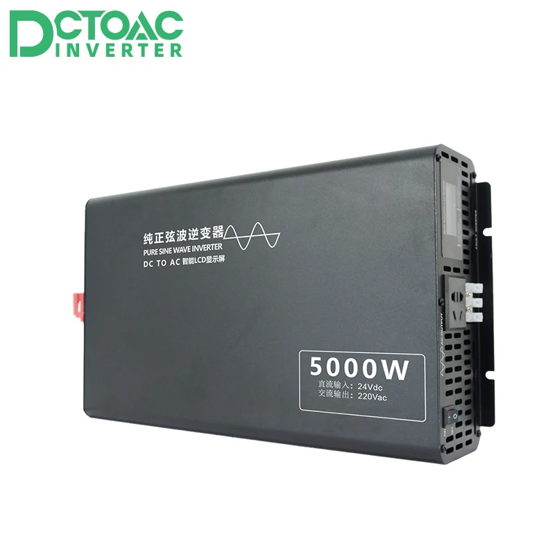 Inversor de Onda Senoidal Pura Fora da Grade Inversor de Energia Inteligente 5000w 12v 24v 36 48v 60v 72v 84v dc a 110v 220v ac
