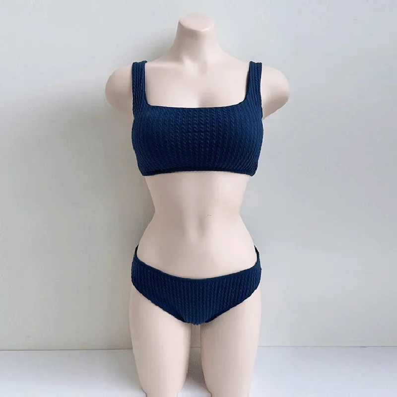 ใหม่เซ็กซี่กีฬาบิกินี่สีขาว 2 ชิ้นชุดว่ายน้ําผู้หญิงชุดว่ายน้ําชายหาดชุดว่ายน้ําชุดบิกินี่บราซิลสระว่ายน้ํา Bather 2024