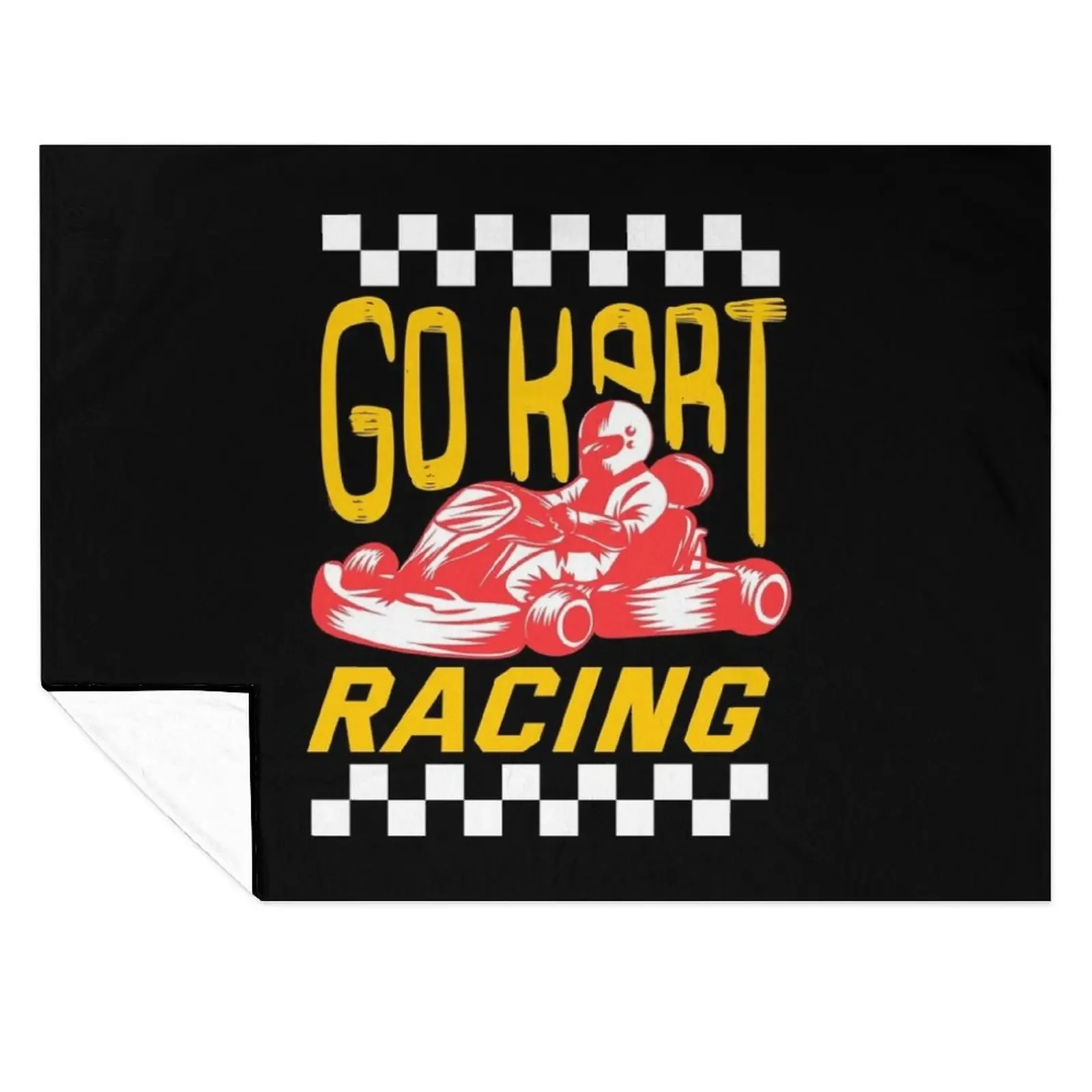 

Go Kart Racing Racer Gokart Gift Idea Men Women Throw Blanket Thermals For Travel Quilt Personalized Gift Heavy Blankets