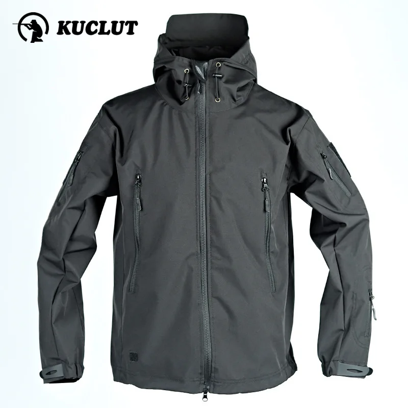 Spring Thin Shark Skin Soft Shell Men Charge Jacket Windproof Waterproof Wear-resistant Coat Outdoor Tactics Training Uniform