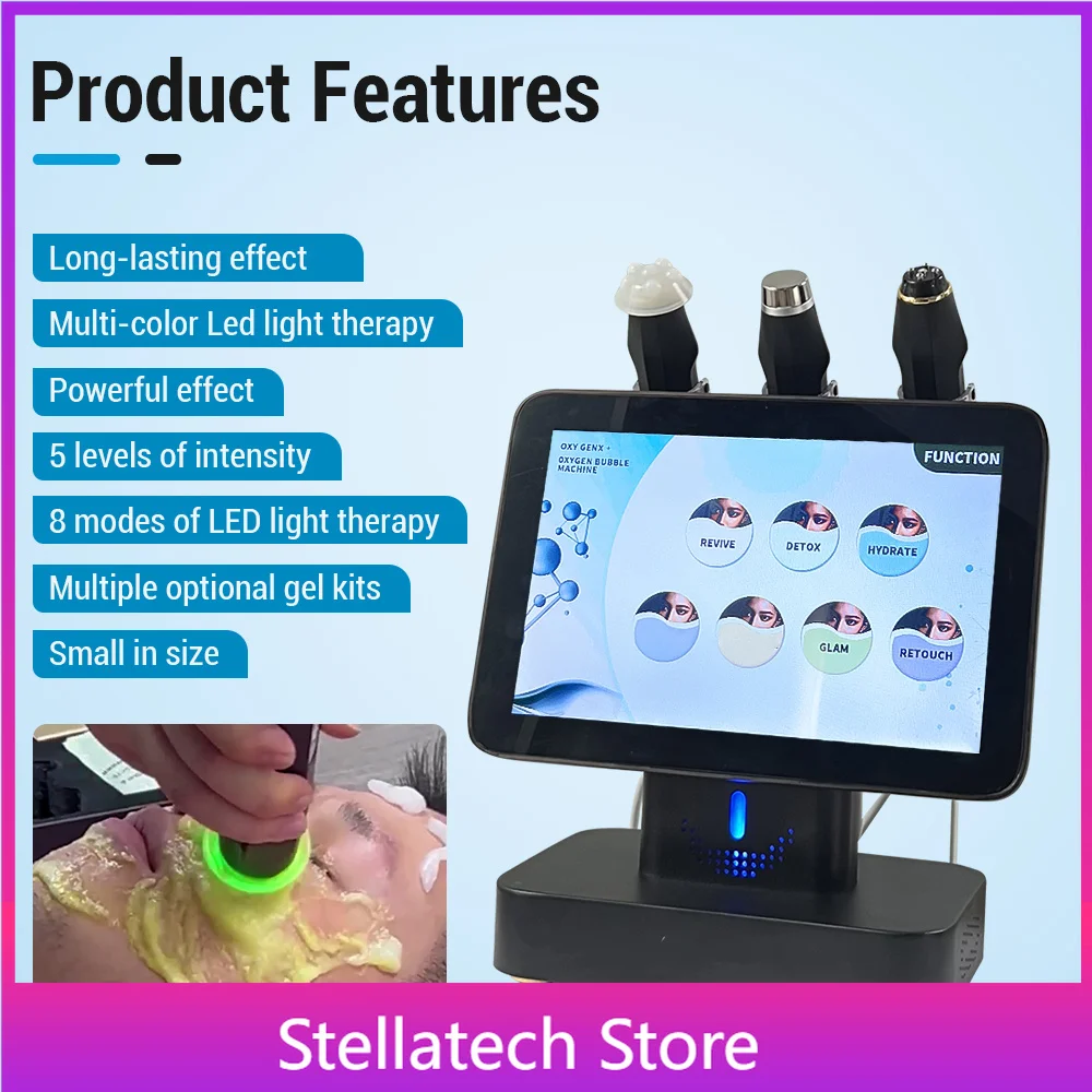 Desktop / Handheld Facial   Rejuvenation Anti-aging Co2 Bubble Oxygenation 3 in 1macine