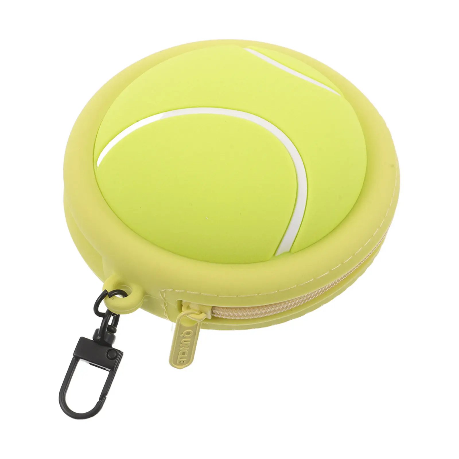 

Silicone Tennis Zipper Coin Pouch Mini Wallet for Earbuds Headphones Keys Cash Small Items Waterproof Sweatproof Sporty Travel