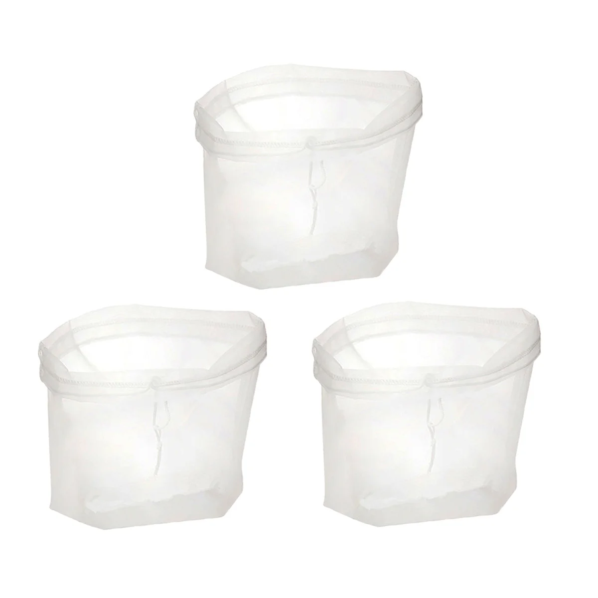 

3 pcs Nut Milk Bag 30X30Cm Reusable Extra Large Food Strainer For Soy Almond Milk Yogurt Cheese Making U-Shape Filter Pouch