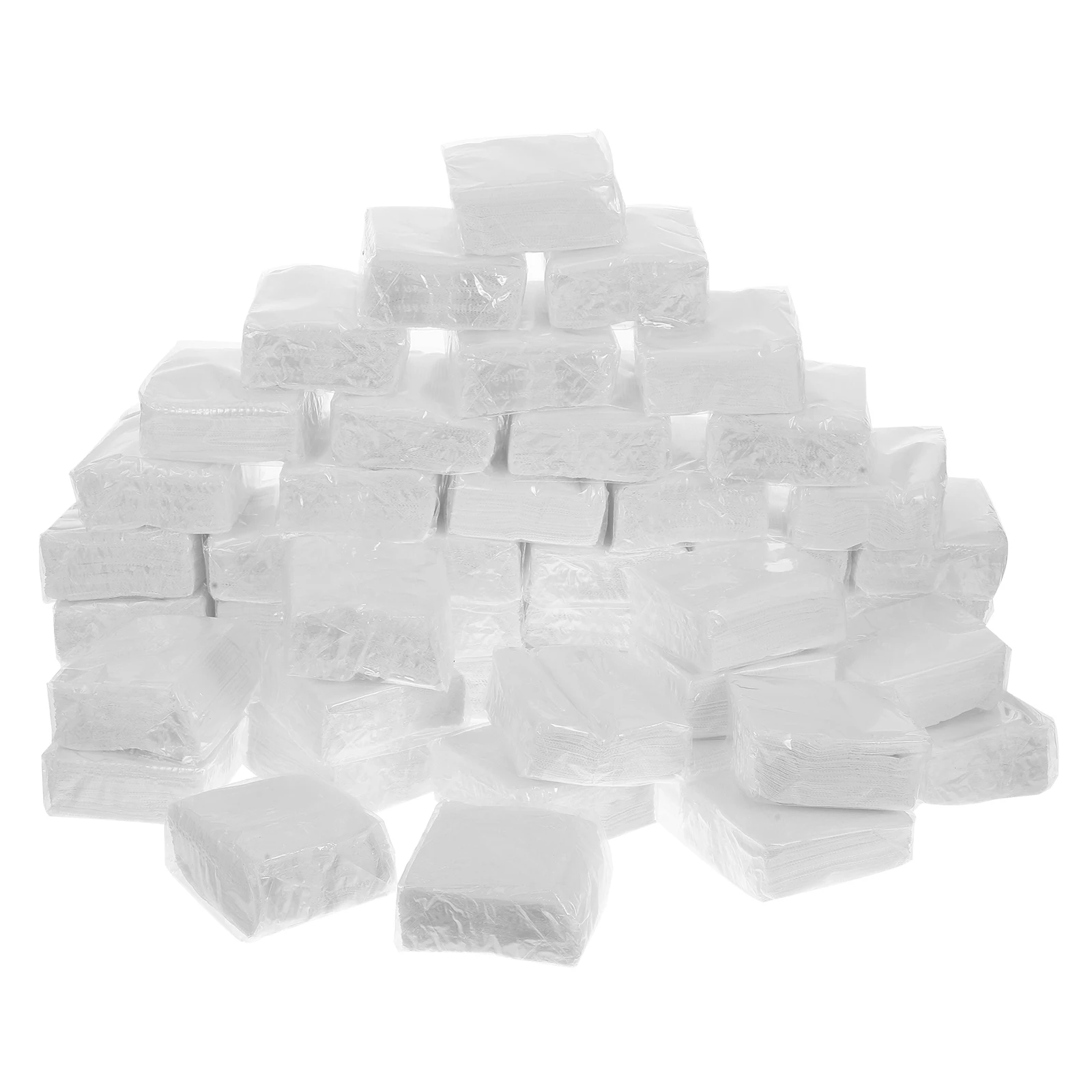50pcs Thickened Facial Tissue Large White Paper Bulk Car Refill Mini Napkins Packing Wrapping Bulk White Restaurant Napkins