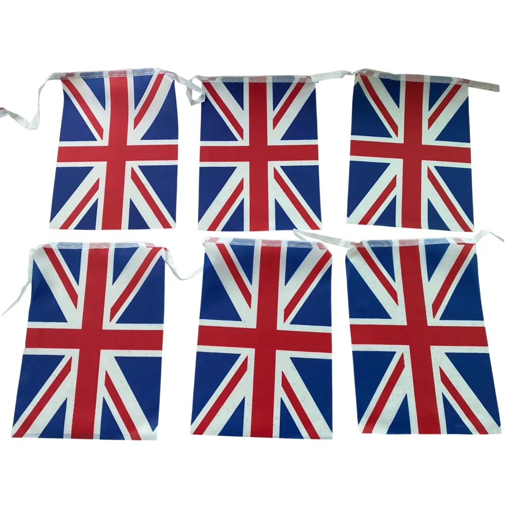 

SKY FLAG United Kingdom bunting flags 14x21cm 20pcs/lot UK String flags Pennant Banner for Festival Party decoration