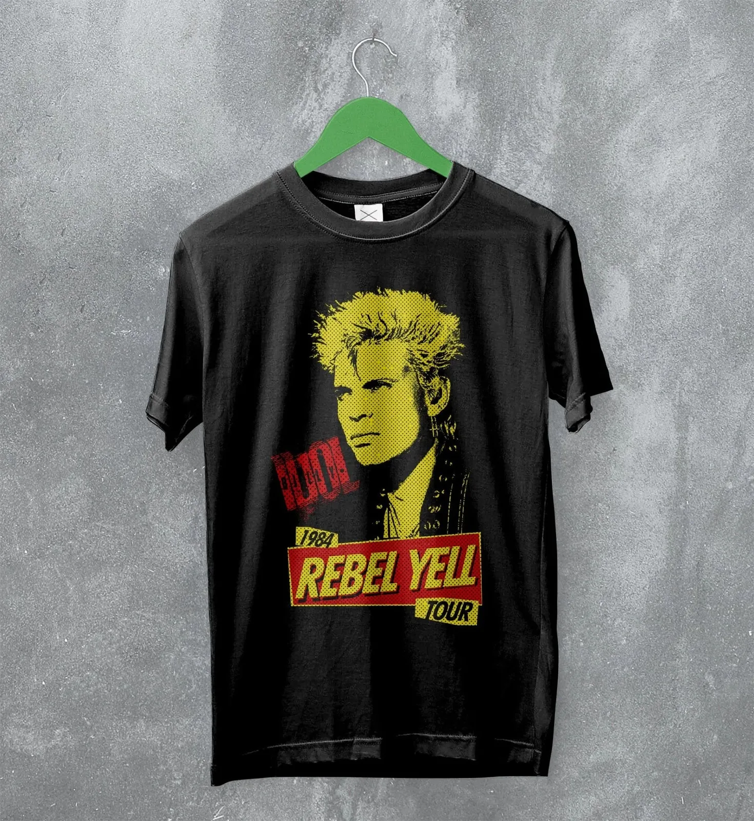 Футболка Billy Idol 1984 Tour Рубашка Rebel Yell Музыкальный товар 80-х годов Футболка Billy Idol 1984 Tour Рубашка Rebel Yell Музыкальный товар 80-х годов