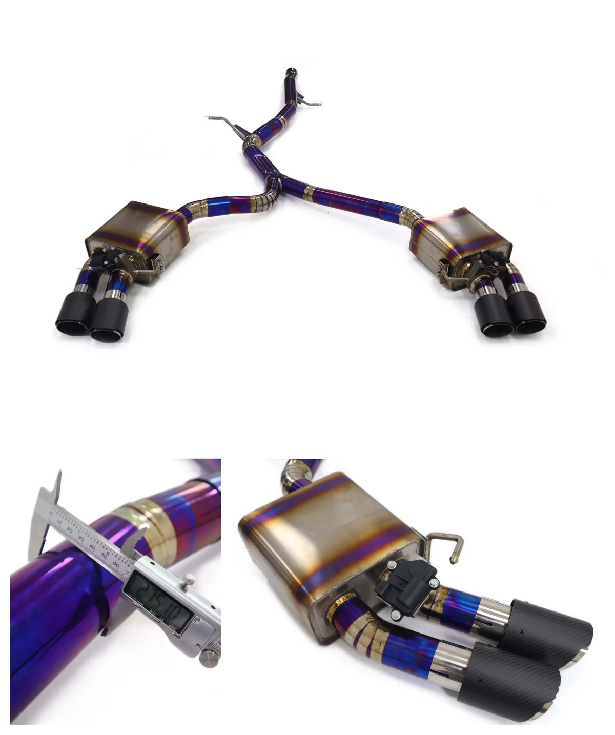 

Титановая выхлопная система Catback для AUDI A5 B9 2.0T 2017+ с клапаном, сертифицированная по стандартам качества HMD.