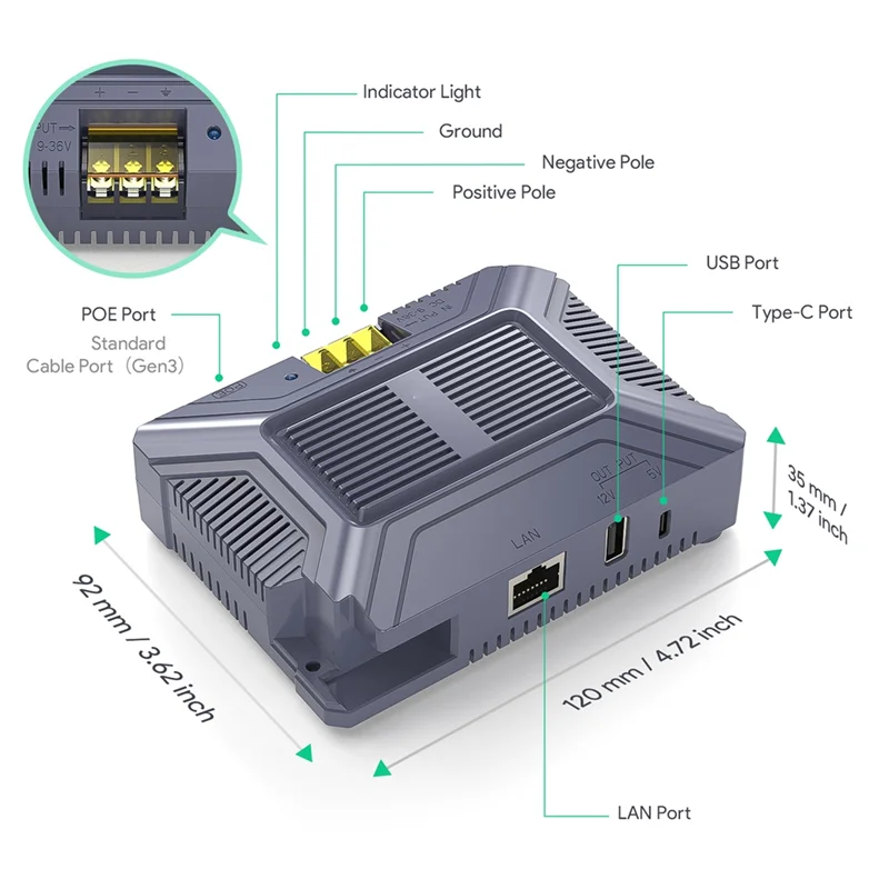 

Прецизионно для Starlink V3 Poe Injector Poe Injector для Starlink V3 Poe Injector для Starlink Gen3