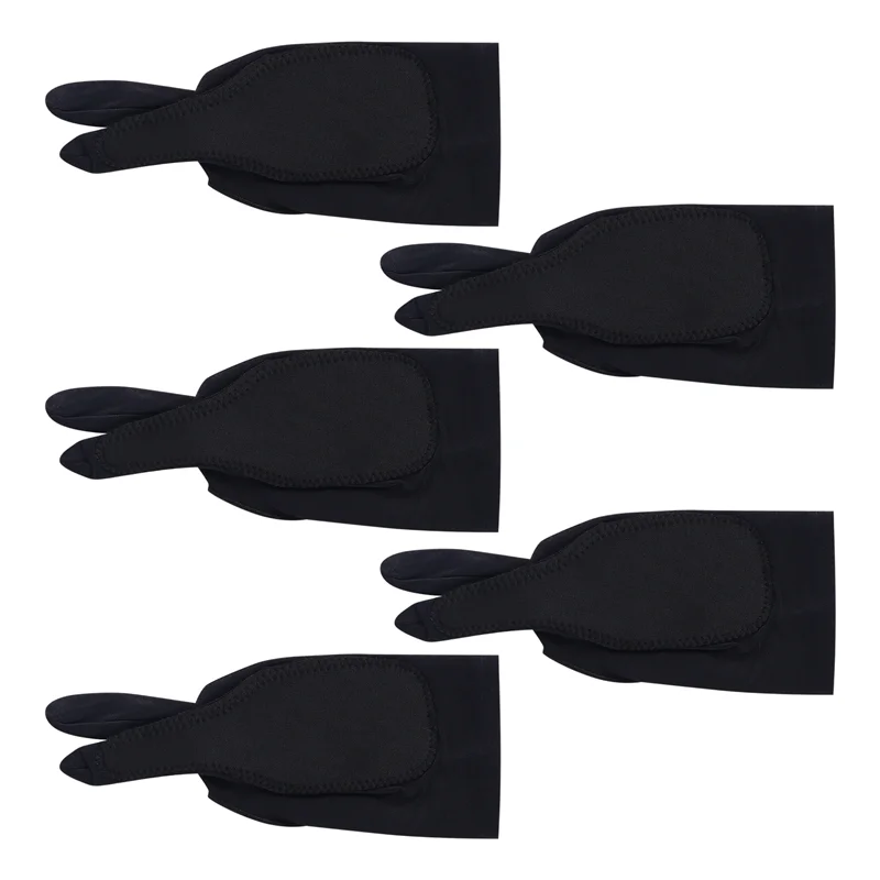 

AED5-5 Pack Художественные перчатки для планшета Цифровые перчатки для рисования Два пальца Утолщенные перчатки с защитой ладони для графического планшета