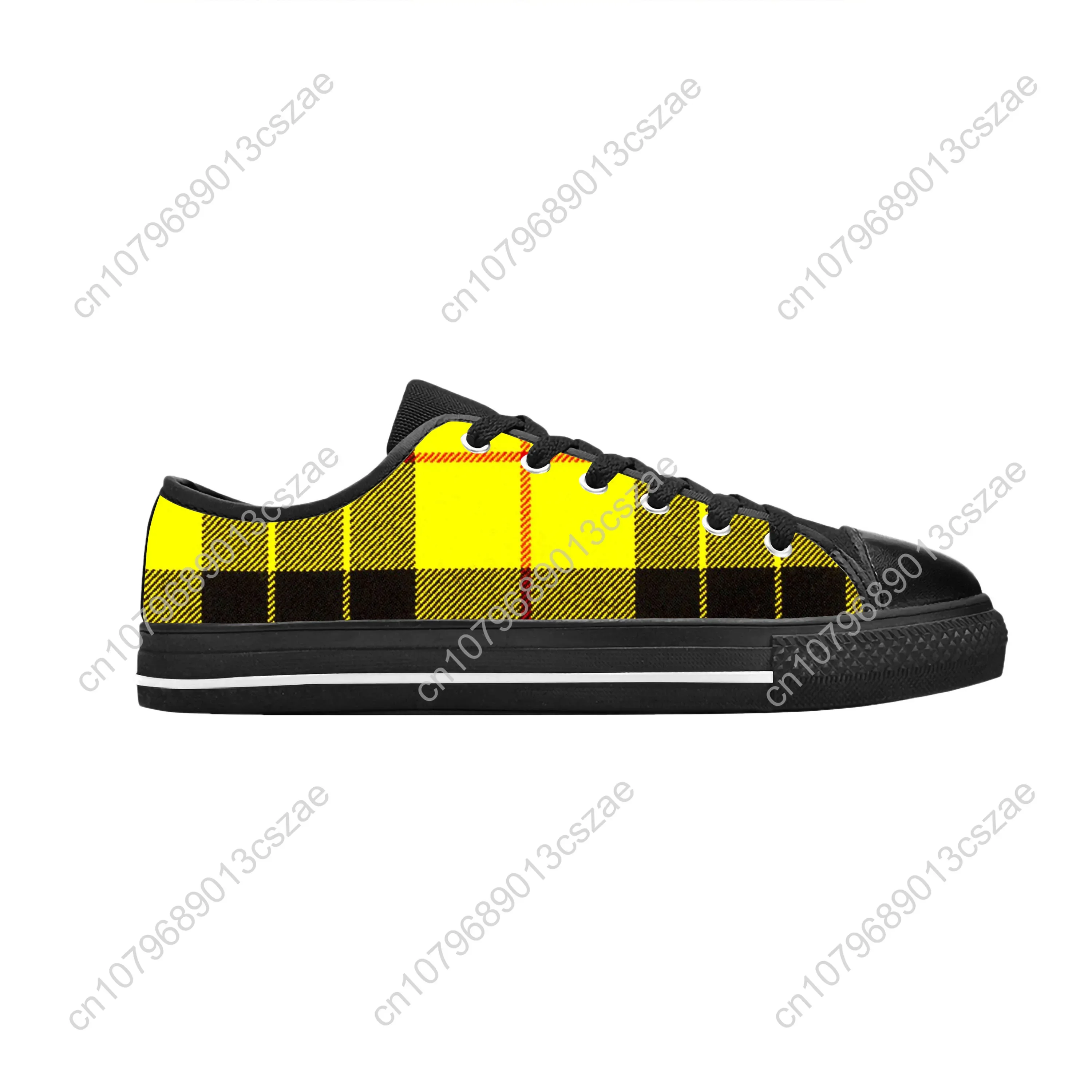 MacLeod Scottish Stewart Clan Tartan Plaid Ancient Casual Cloth Shoes Low Top Comfortable Breathable 3D Print Men Women Sneakers