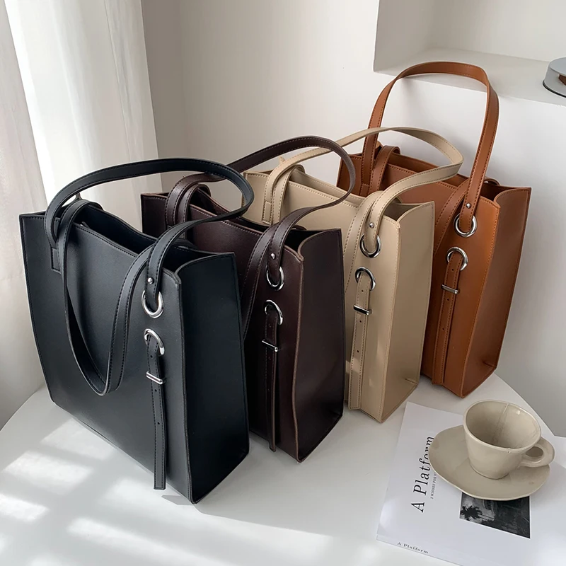 

Korean Sle Retro Large Capaci Single oulder Women's Tote Bag 2023 New Student Handbag Underarm Briease