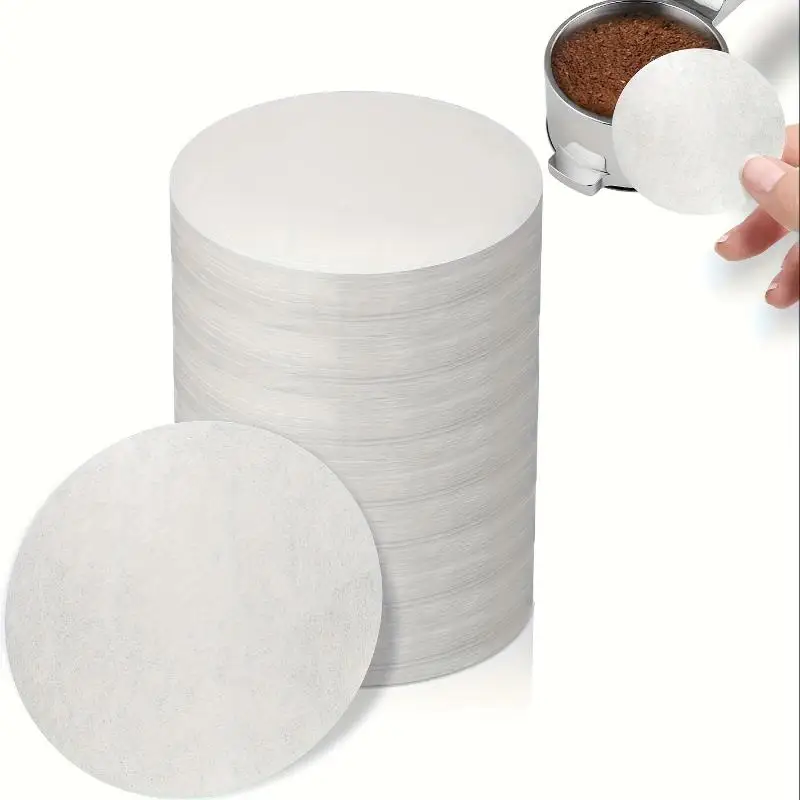 500 Count 58mm Coffee Paper Filters Disposable Food Grade No Grounds Residue Fit Espresso Portafilter Home Cafe Bar Use