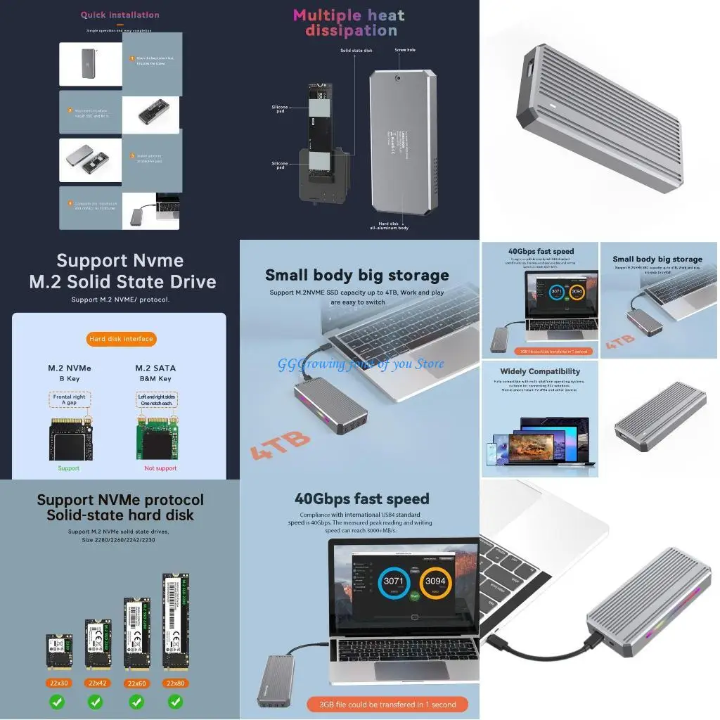 H9EB USB4.0 M.2 Nvm… - image