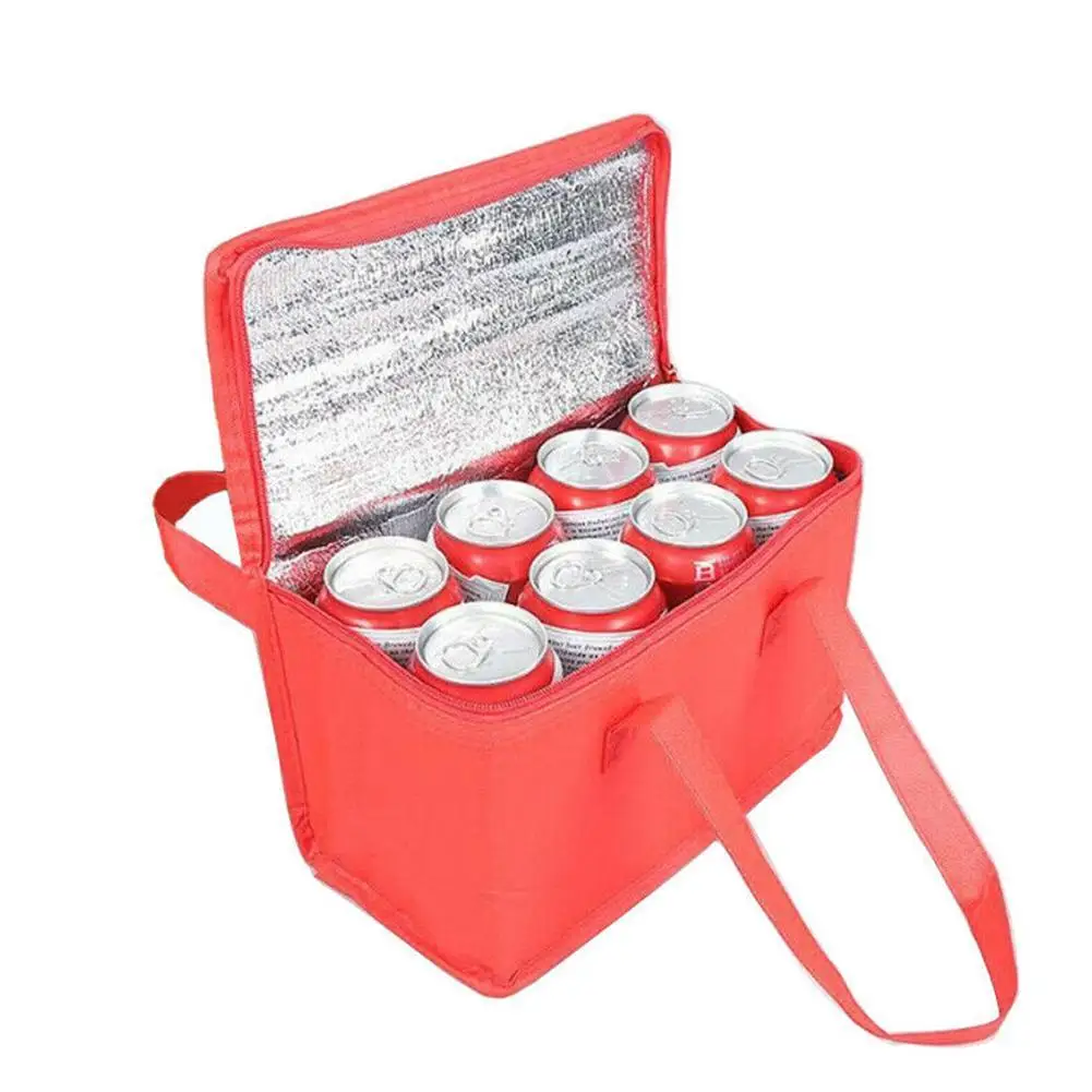 Portable Drink Beer Insulation Cooler Bag Outdoor Picnic Lunch Bento Camp Cooler L/S Bag Insulation Thermal Box X2C4