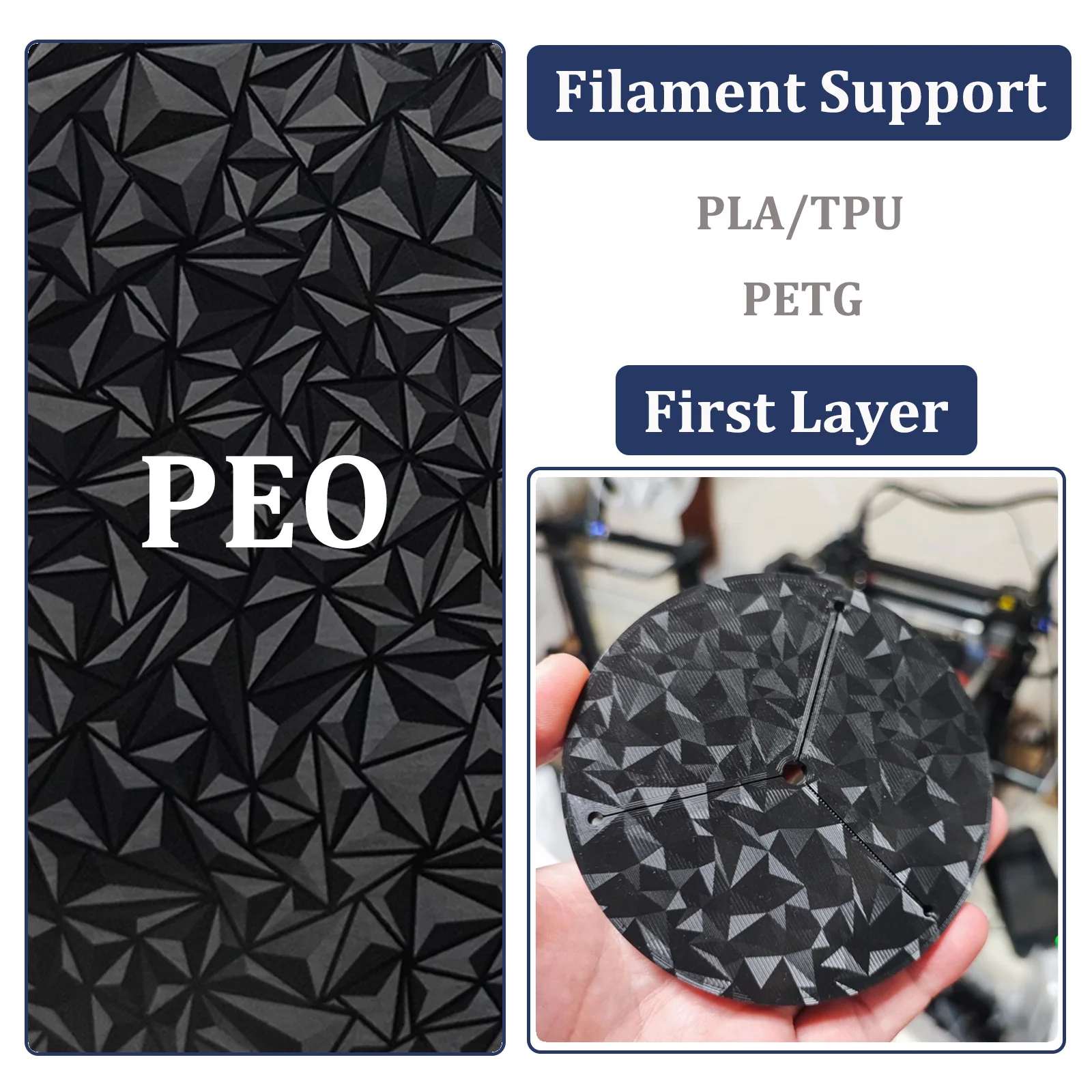 H2D-Bauplatte PEI Glatt PEO PET PEY Doppelseitige Feder-Bauplatte Stahlblech für Bambu Lab H2D mit QR-Code – Detail 11
