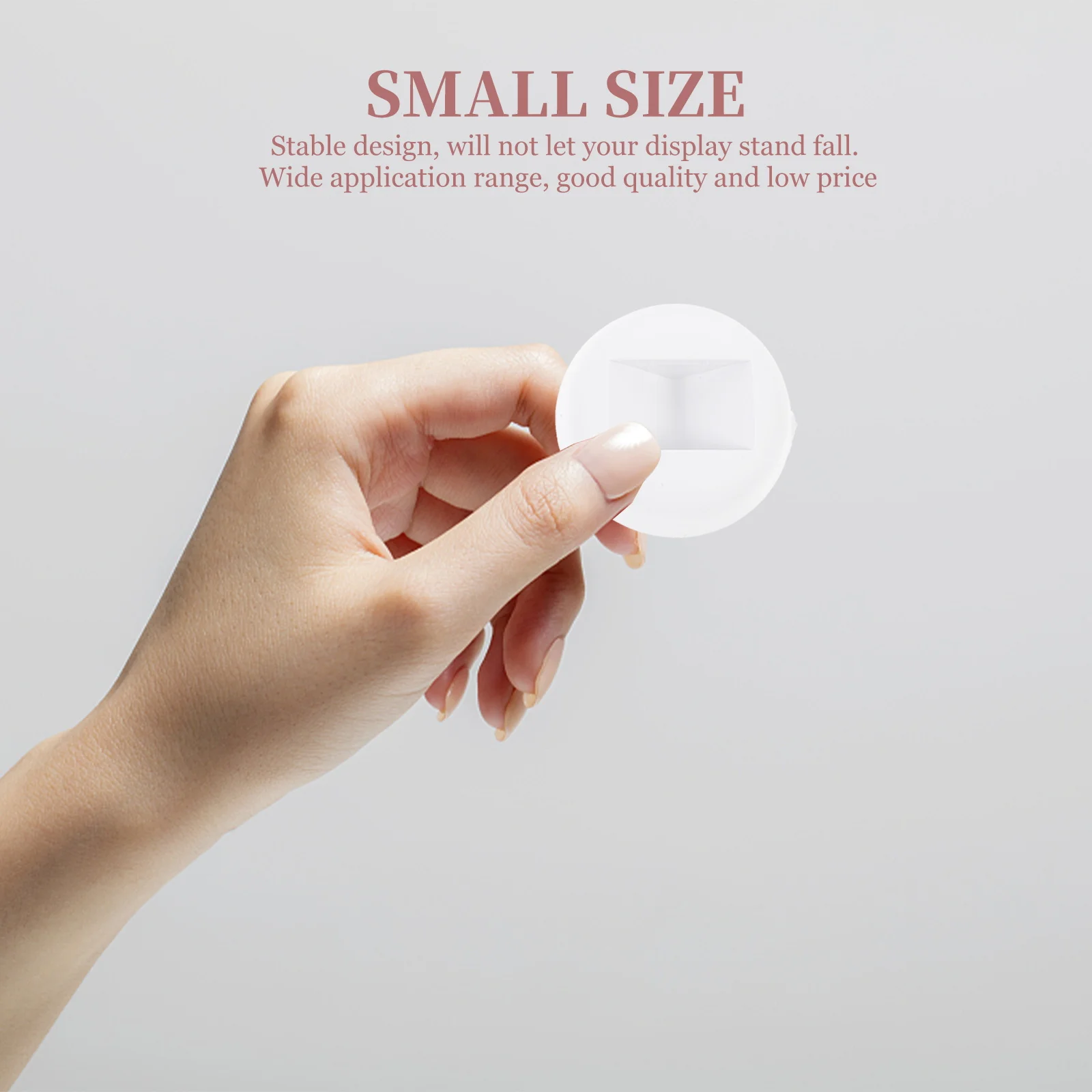 

30pcs Round Display Stand Bases Plastic Jewelry Holder Reusable Medal Storage Case Creative Necklace Box Base