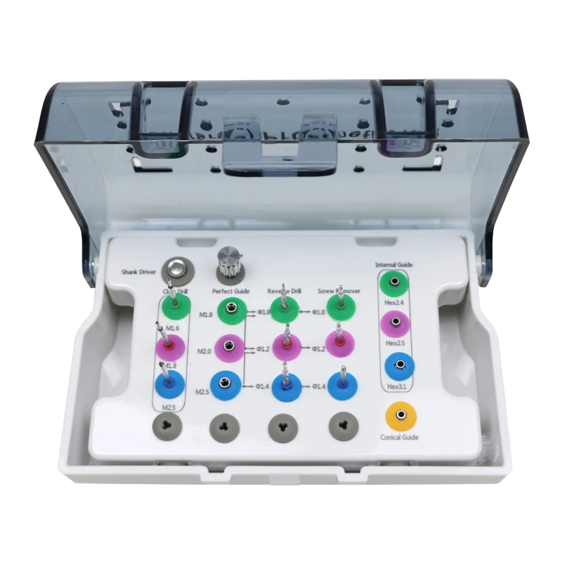 

GREATLH набор для удаления винтов для зубных имплантатов, инструмент для удаления сломанных винтов, направляющая для сверления прицела, инструменты для восстановления стоматологии из нержавеющей стали