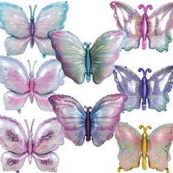 1/5pcs Butterfly Balloons Gradient Butterfly Foil Balloon Butterfly Theme Baby Shower Wedding Birthday Party Scene Decor Balloon