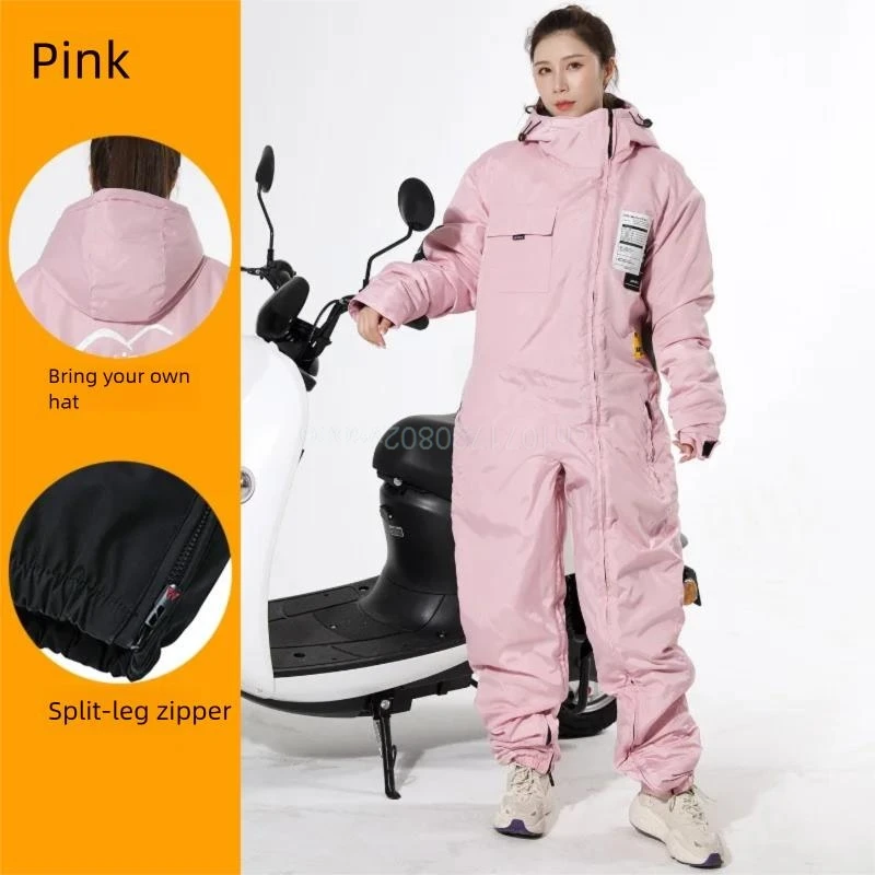 

Зимняя мотоциклетная морозостойкая одежда, зимний универсальный костюм, дизайнерский теплый комбинезон, утолщенный водонепроницаемый костюм для снегохода