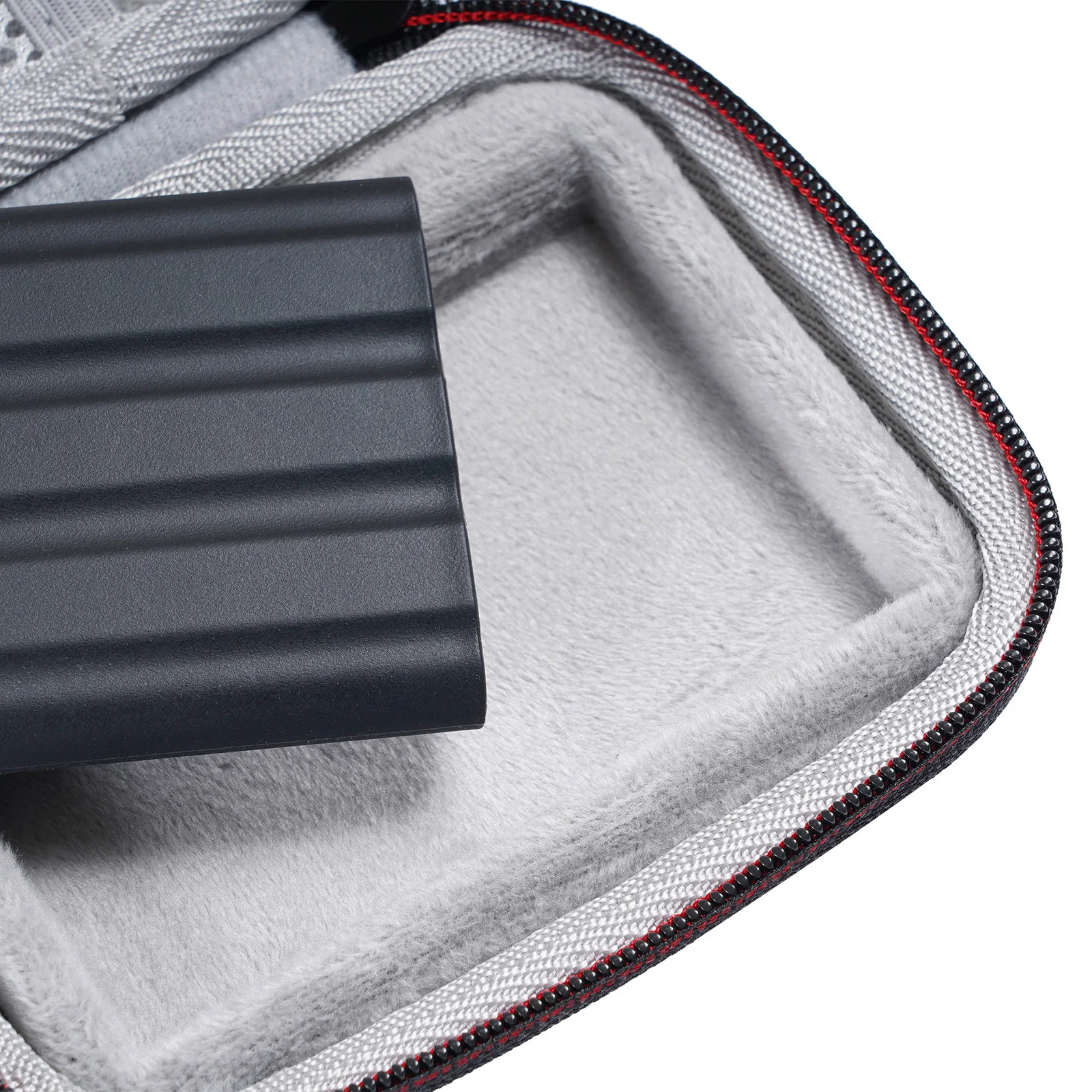 Harde draagtas met mesh tas en draagriem EVA reisopbergtas Externe harde schijftas voor Samsung T7 Shield/T9 draagbare SSD